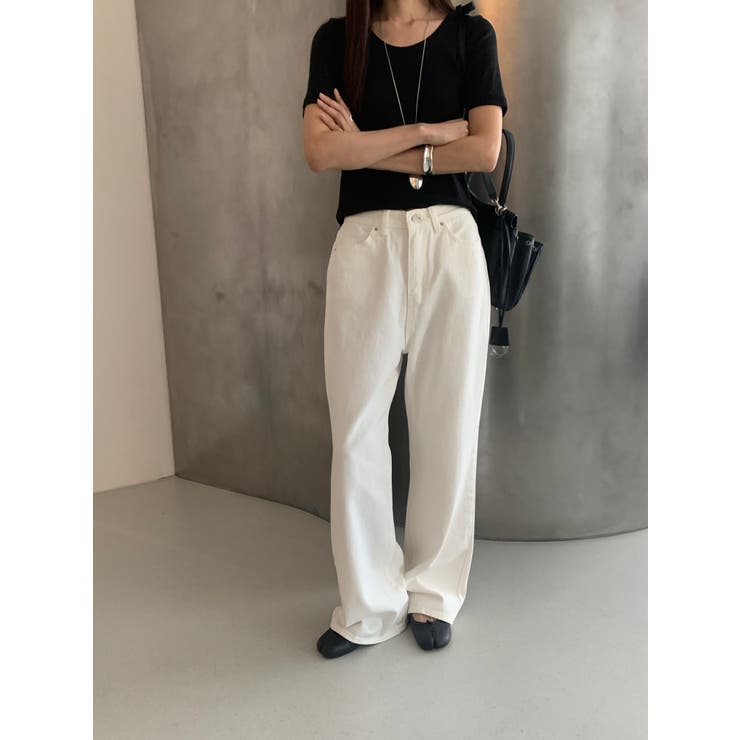 ストレートデニムパンツ【ホワイト】 韓国ファッション | mood in seoul | 詳細画像20 