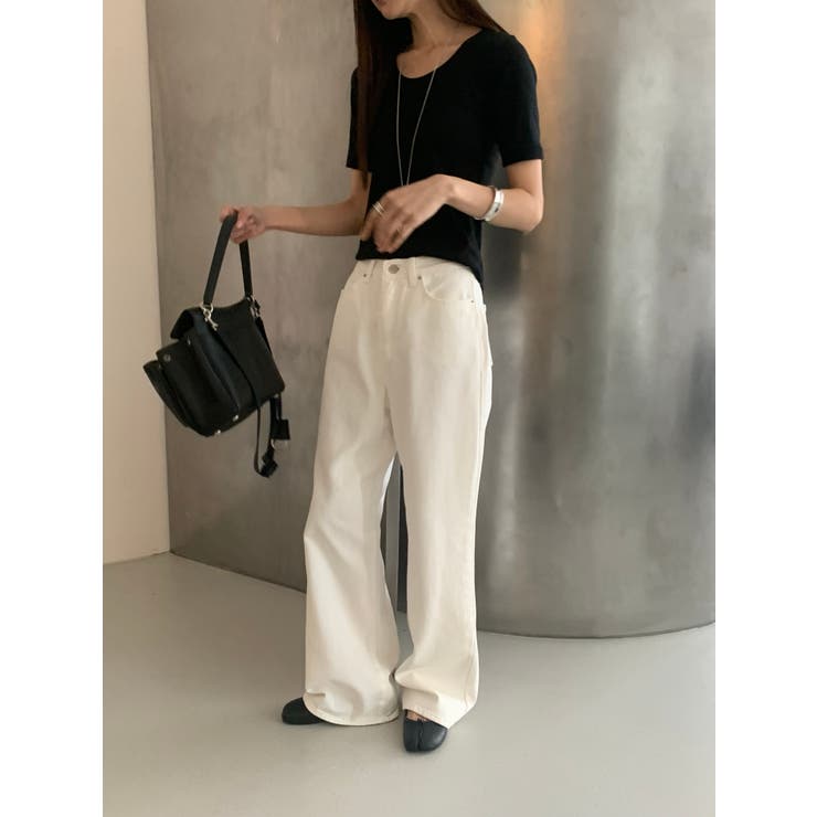 ストレートデニムパンツ【ホワイト】 韓国ファッション | mood in seoul | 詳細画像23 