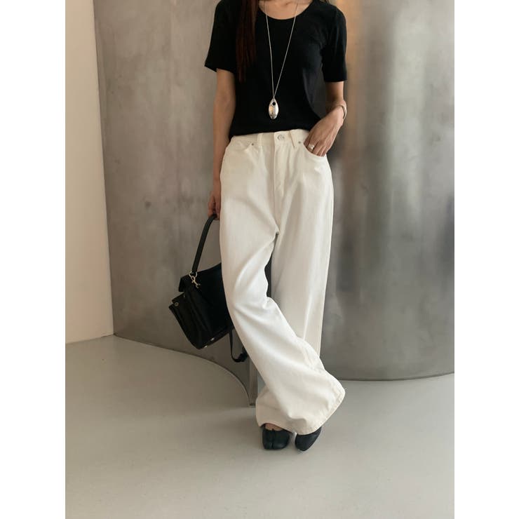 ストレートデニムパンツ【ホワイト】 韓国ファッション | mood in seoul | 詳細画像25 