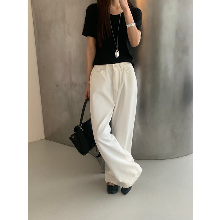 ストレートデニムパンツ【ホワイト】 韓国ファッション | mood in seoul | 詳細画像26 