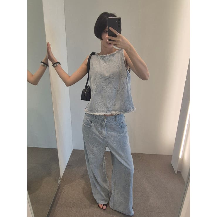 【セットアップ可】デイジーフラワートップス 韓国ファッション | mood in seoul | 詳細画像5 