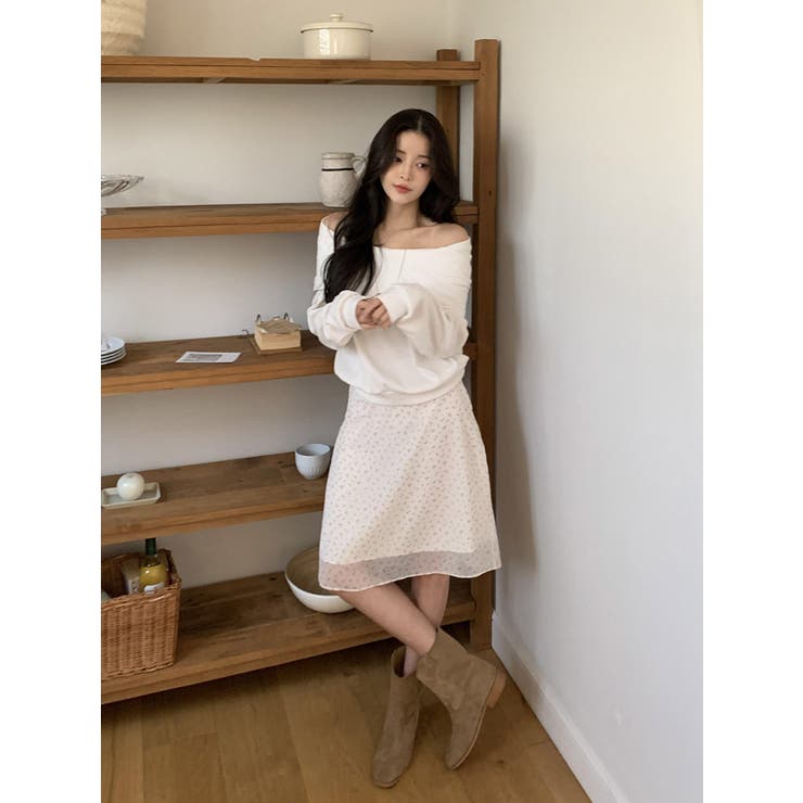 フラワーレーススカート 韓国ファッション | mood in seoul | 詳細画像6 