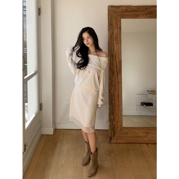 フラワーレーススカート 韓国ファッション | mood in seoul | 詳細画像7 