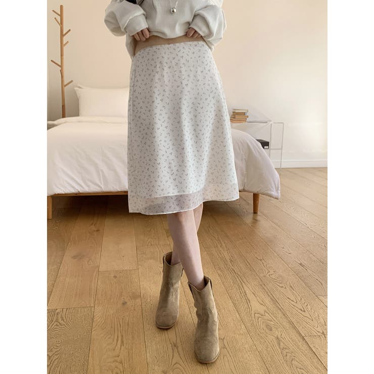 フラワーレーススカート 韓国ファッション | mood in seoul | 詳細画像10 