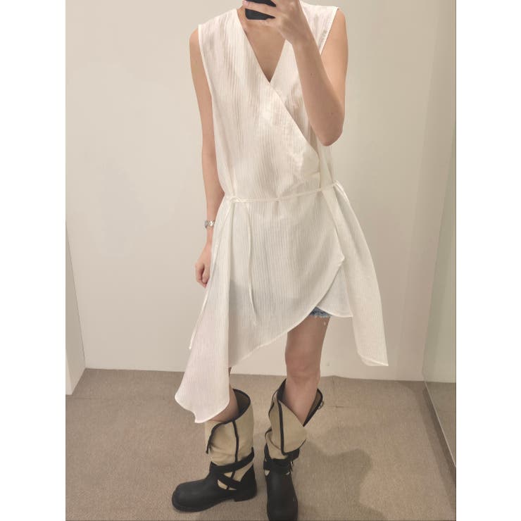 タックラップワンピース 韓国ファッション | mood in seoul | 詳細画像9 