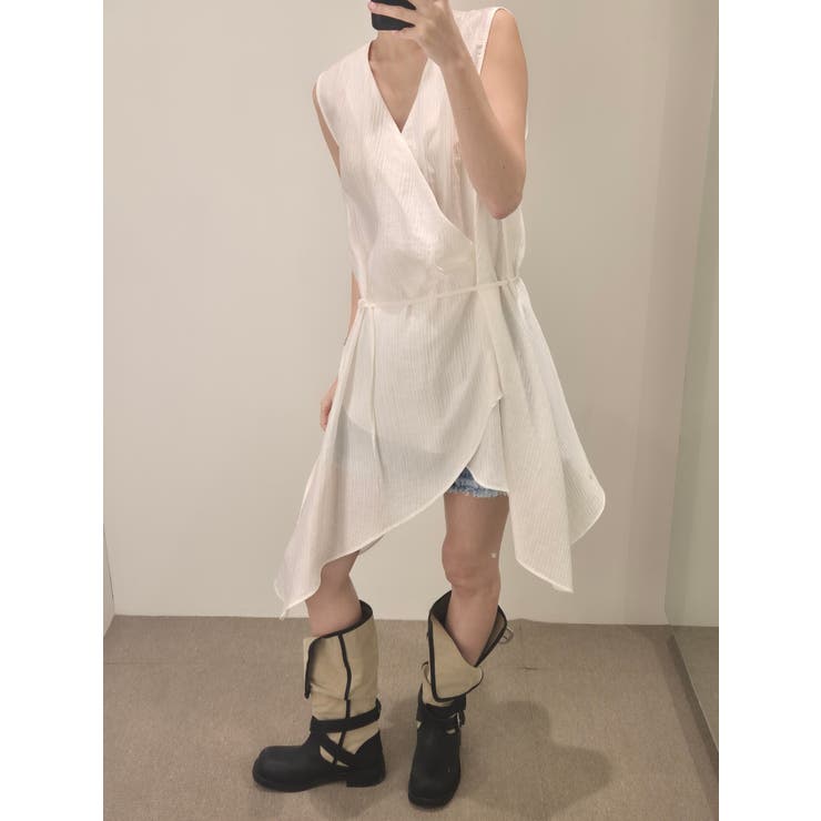 タックラップワンピース 韓国ファッション | mood in seoul | 詳細画像10 