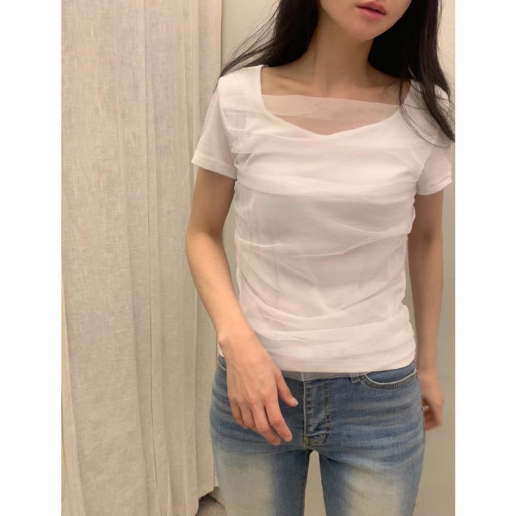 ハートメッシュTシャツ 韓国ファッション | mood in seoul | 詳細画像7 