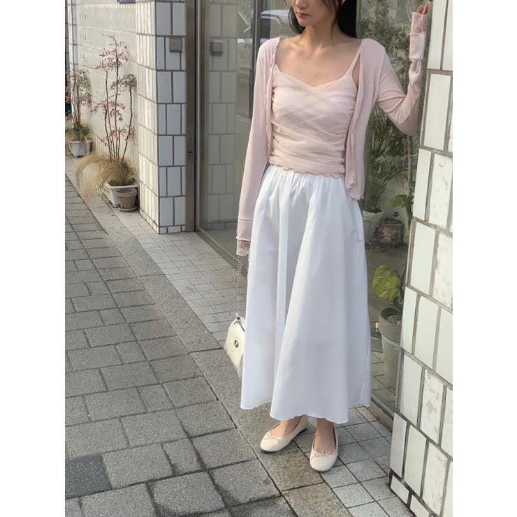 バレエコアメッシュカーディガンセット 韓国ファッション | mood in seoul | 詳細画像3 