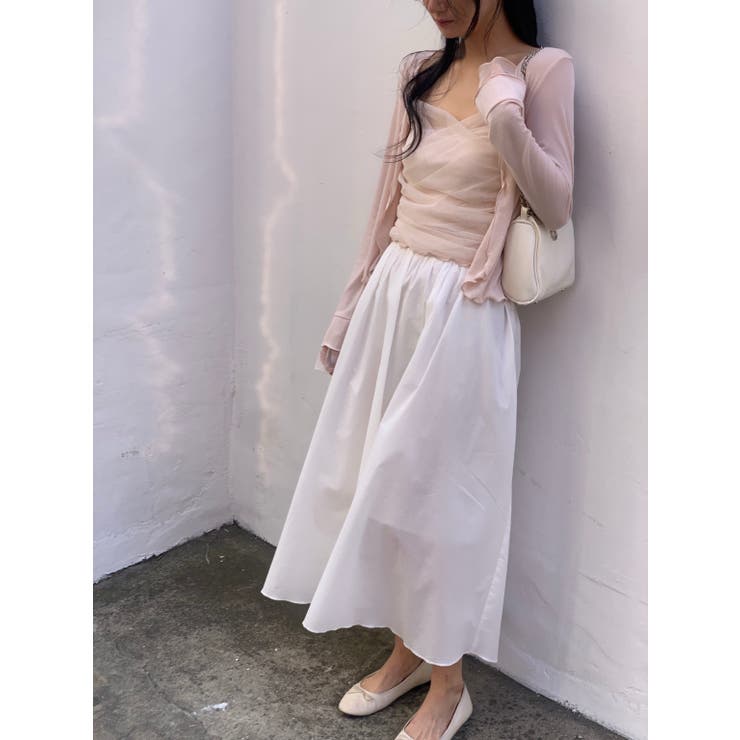 バレエコアメッシュカーディガンセット 韓国ファッション | mood in seoul | 詳細画像6 