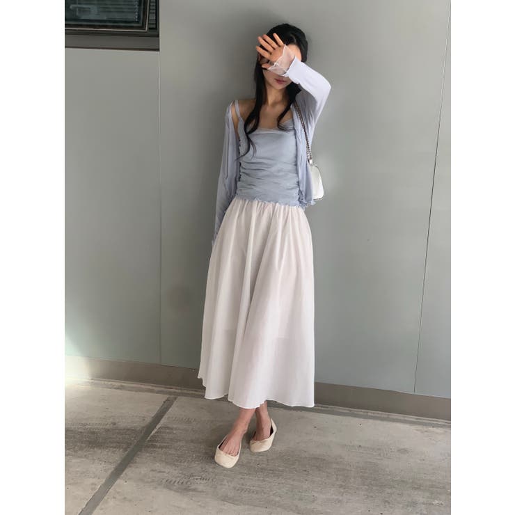 バレエコアメッシュカーディガンセット 韓国ファッション | mood in seoul | 詳細画像9 