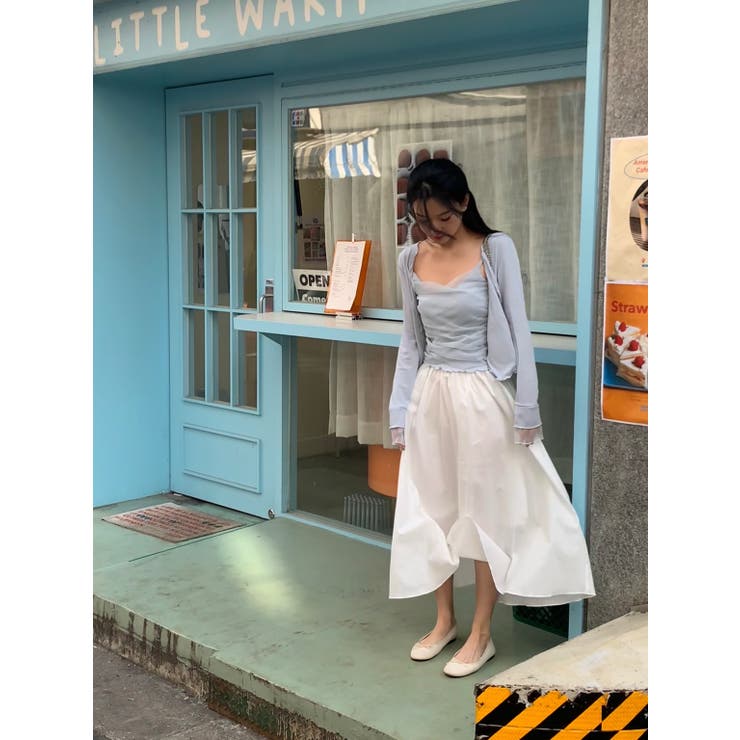 バレエコアメッシュカーディガンセット 韓国ファッション | mood in seoul | 詳細画像11 