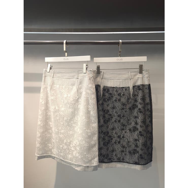 レースチェックスカート 韓国ファッション | mood in seoul | 詳細画像5 