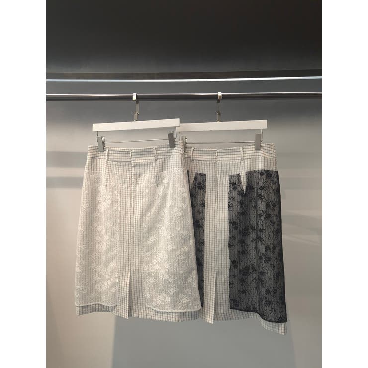 レースチェックスカート 韓国ファッション | mood in seoul | 詳細画像6 