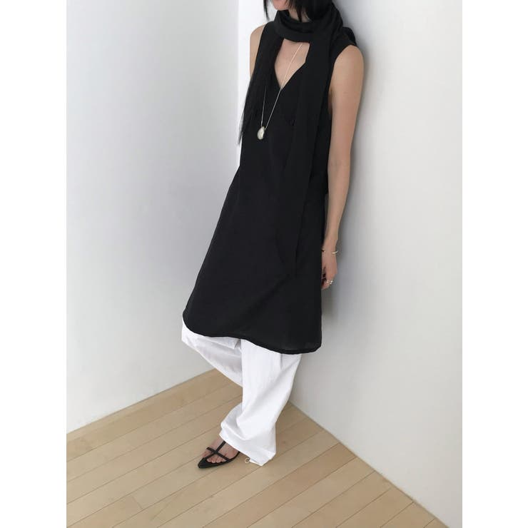 スカーフレイヤードワンピース 韓国ファッション | mood in seoul | 詳細画像11 