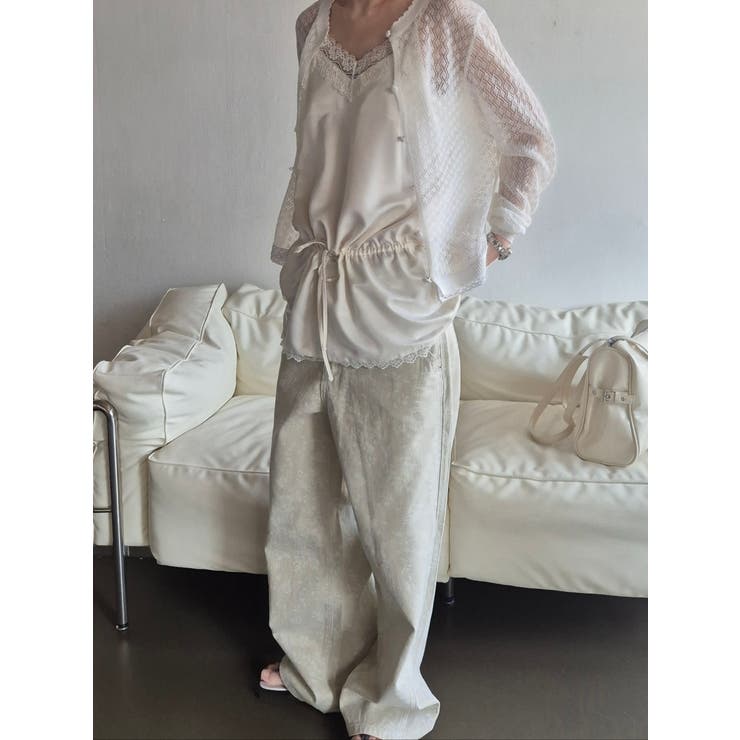 フラワーデニムパンツ 韓国ファッション | mood in seoul | 詳細画像4 