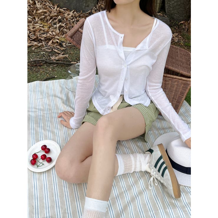 夏用カラーカーディガン 韓国ファッション | mood in seoul | 詳細画像5 