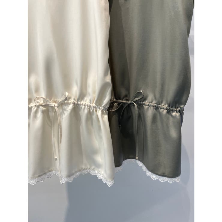 ウエスト絞りレーストップ 韓国ファッション | mood in seoul | 詳細画像4 