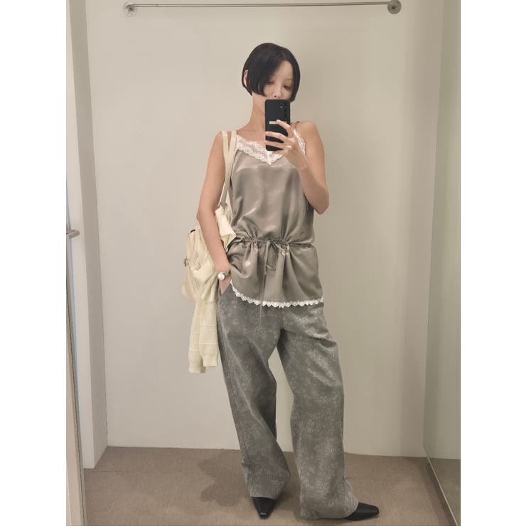 ウエスト絞りレーストップ 韓国ファッション | mood in seoul | 詳細画像9 