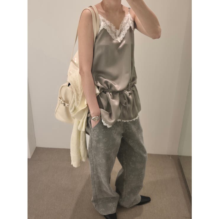 ウエスト絞りレーストップ 韓国ファッション | mood in seoul | 詳細画像10 