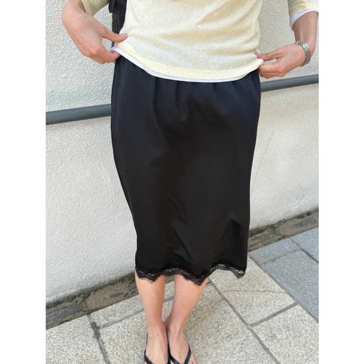 サテンナロースカート 韓国ファッション | mood in seoul | 詳細画像5 