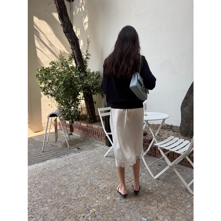 サテンナロースカート 韓国ファッション | mood in seoul | 詳細画像14 