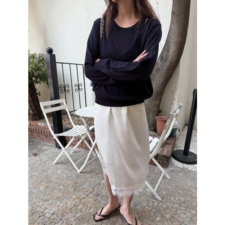 サテンナロースカート 韓国ファッション | mood in seoul | 詳細画像15 