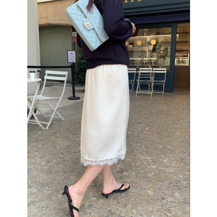 サテンナロースカート 韓国ファッション | mood in seoul | 詳細画像27 