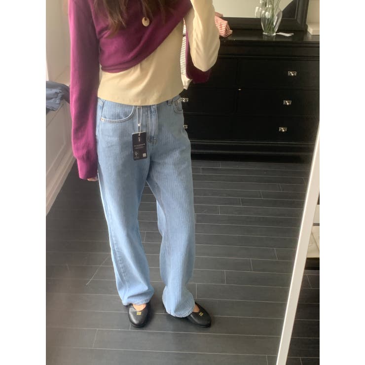 ストライプデニムパンツ 韓国ファッション | mood in seoul | 詳細画像7 