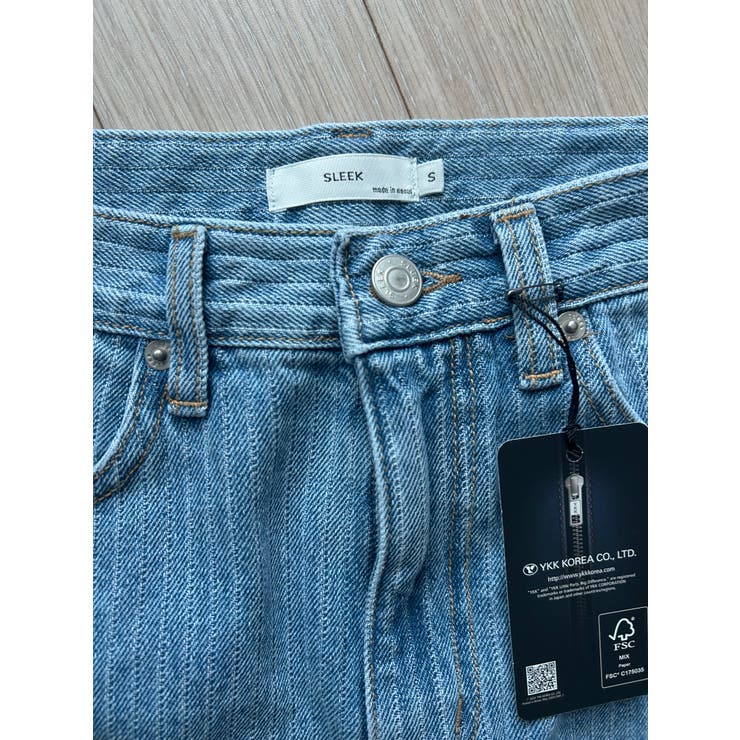 ストライプデニムパンツ 韓国ファッション | mood in seoul | 詳細画像10 