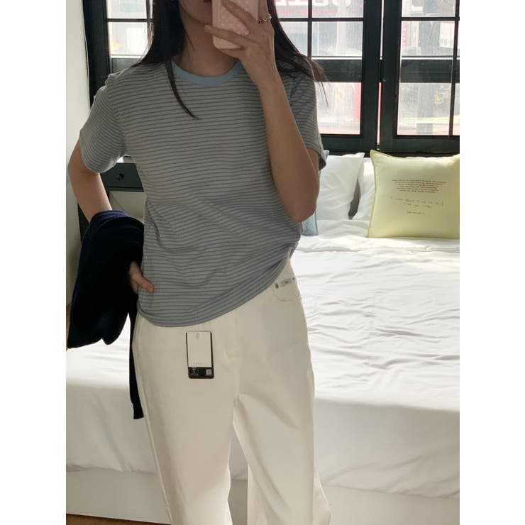 ベーシックボーダーTシャツ 韓国ファッション | mood in seoul | 詳細画像11 