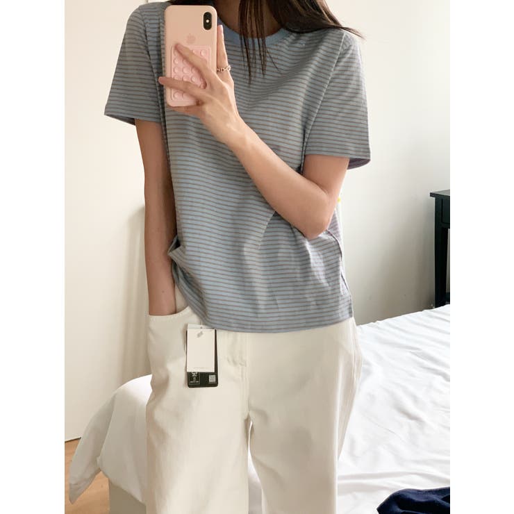 ベーシックボーダーTシャツ 韓国ファッション | mood in seoul | 詳細画像15 