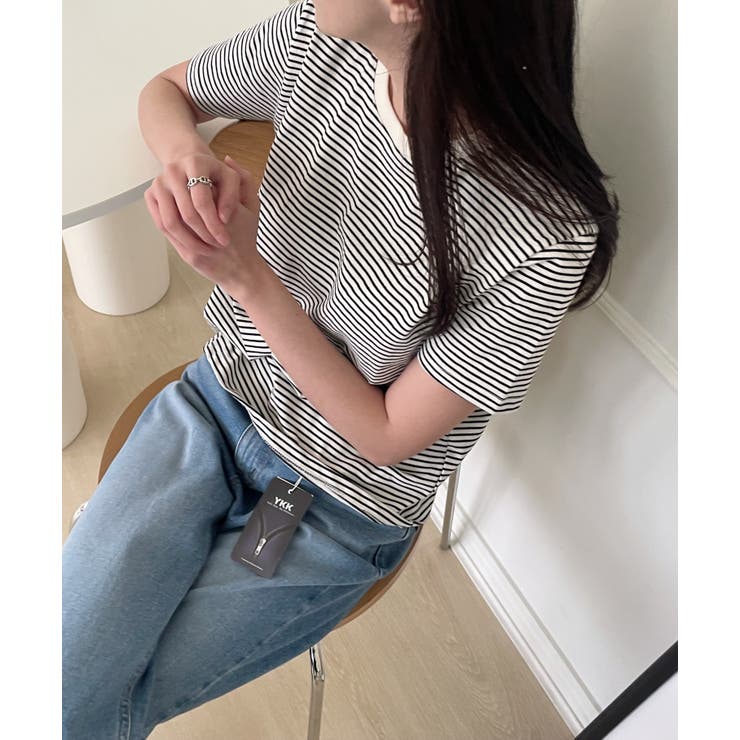 ベーシックボーダーTシャツ 韓国ファッション | mood in seoul | 詳細画像19 