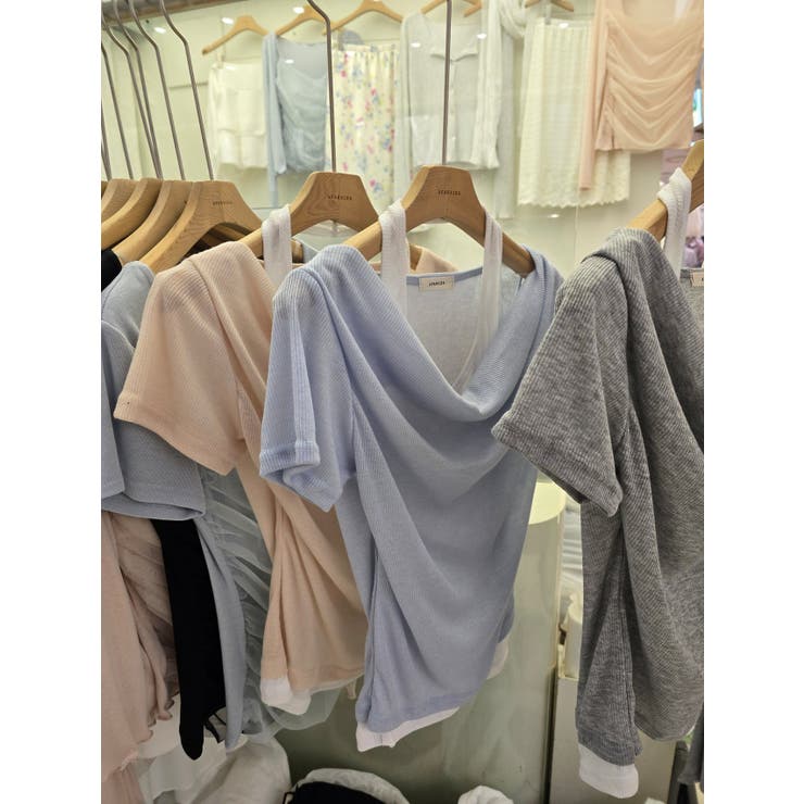 ホルターネックドレープＴシャツセット　韓国ファッション | mood in seoul | 詳細画像8 