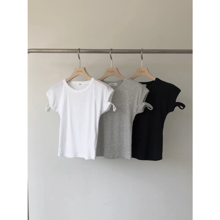 スリットディテール半袖Ｔシャツ　韓国ファッション | mood in seoul | 詳細画像10 