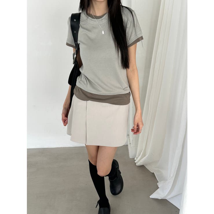 マイルドレイヤードＴシャツ　韓国ファッション | mood in seoul | 詳細画像7 
