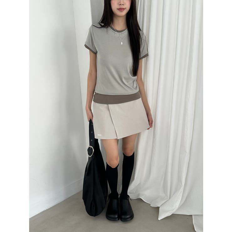 マイルドレイヤードＴシャツ　韓国ファッション | mood in seoul | 詳細画像1 
