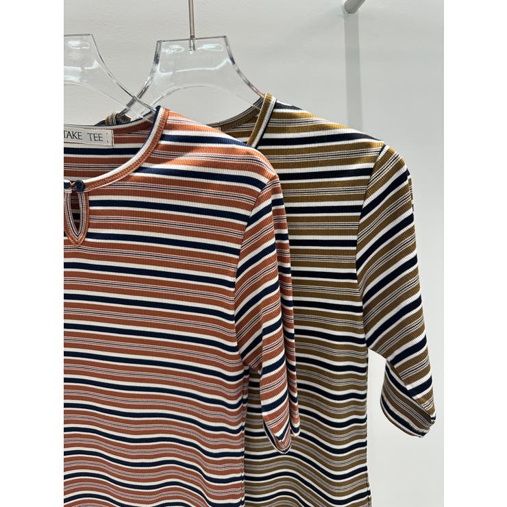 ストライプボタンＴシャツ　韓国ファッション | mood in seoul | 詳細画像8 