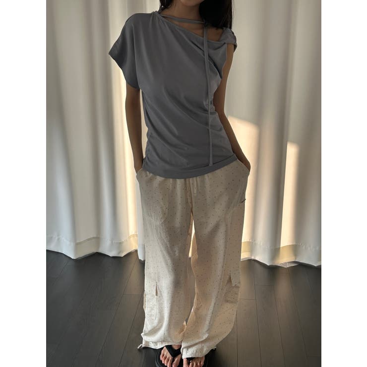 アンバランストレンドTシャツ　韓国ファッション | mood in seoul | 詳細画像7 
