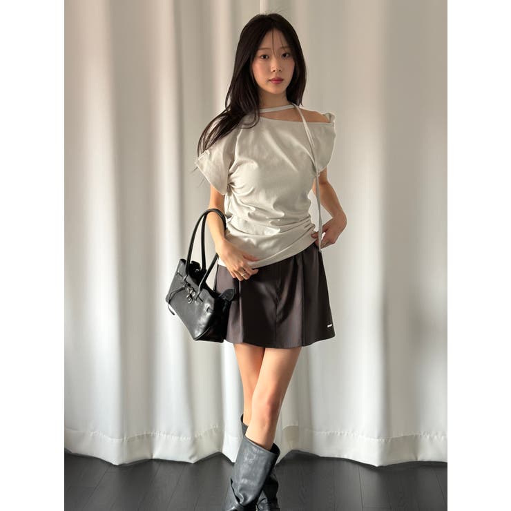 アンバランストレンドTシャツ　韓国ファッション | mood in seoul | 詳細画像8 