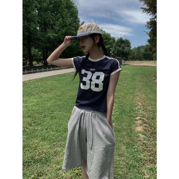 38ロゴTシャツ　韓国ファッション | mood in seoul | 詳細画像2 