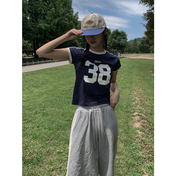 38ロゴTシャツ　韓国ファッション | mood in seoul | 詳細画像4 