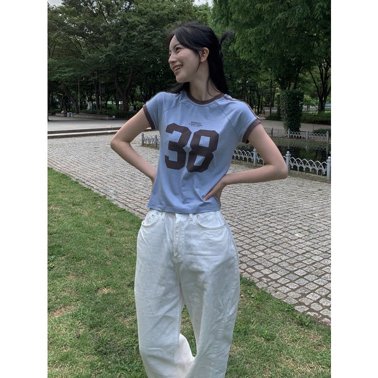 38ロゴTシャツ　韓国ファッション | mood in seoul | 詳細画像7 