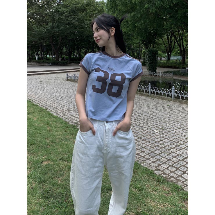 38ロゴTシャツ　韓国ファッション | mood in seoul | 詳細画像8 