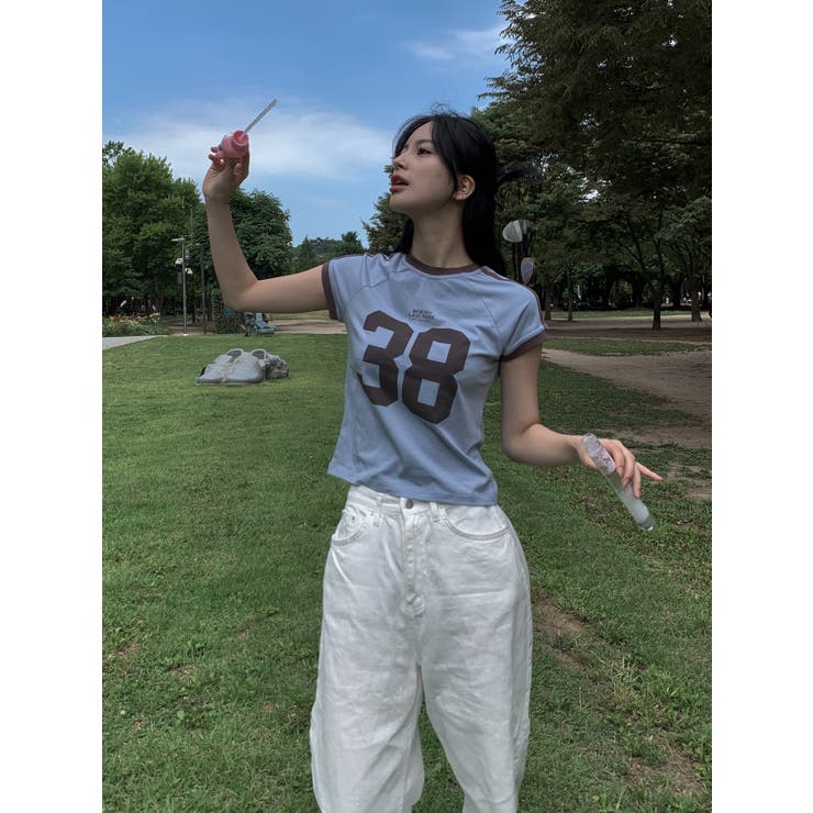 38ロゴTシャツ　韓国ファッション | mood in seoul | 詳細画像9 
