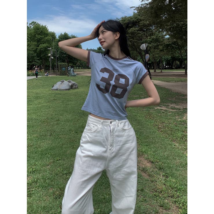 38ロゴTシャツ　韓国ファッション | mood in seoul | 詳細画像12 