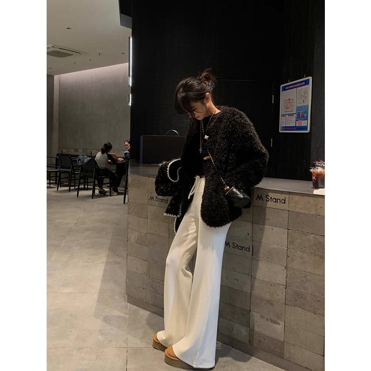 もっちり素材フレアスウェットパンツ　韓国ファッション | mood in seoul | 詳細画像12 