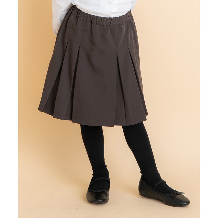 普段着通学着ウエストゴムプリーツタックスカート