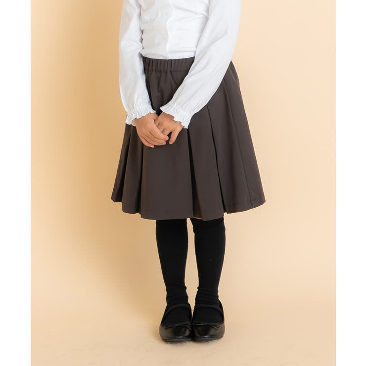 普段着通学着ウエストゴムプリーツタックスカート
