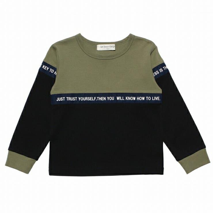 普段着通学着長袖デザイン文字入りTシャツ綿１００％