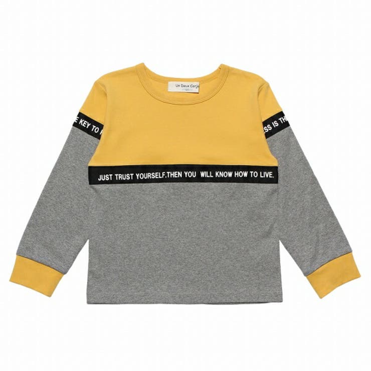 普段着通学着長袖デザイン文字入りTシャツ綿１００％